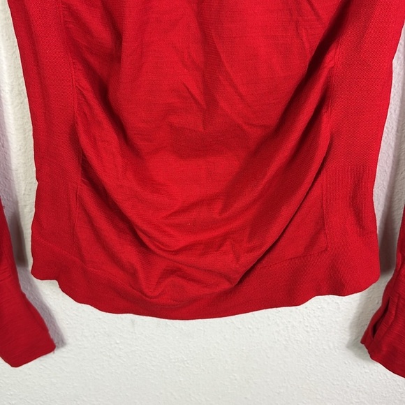 Athleta wool blend long sleeve red top size XS - Picture 5 of 8